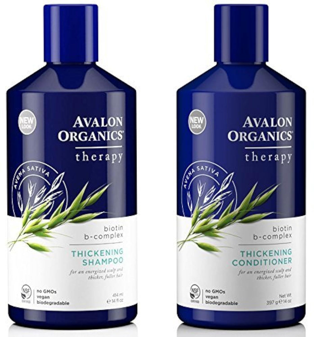 Avalon Organics biotin B-complex shampoo for fuller-looking hair and energized scalp