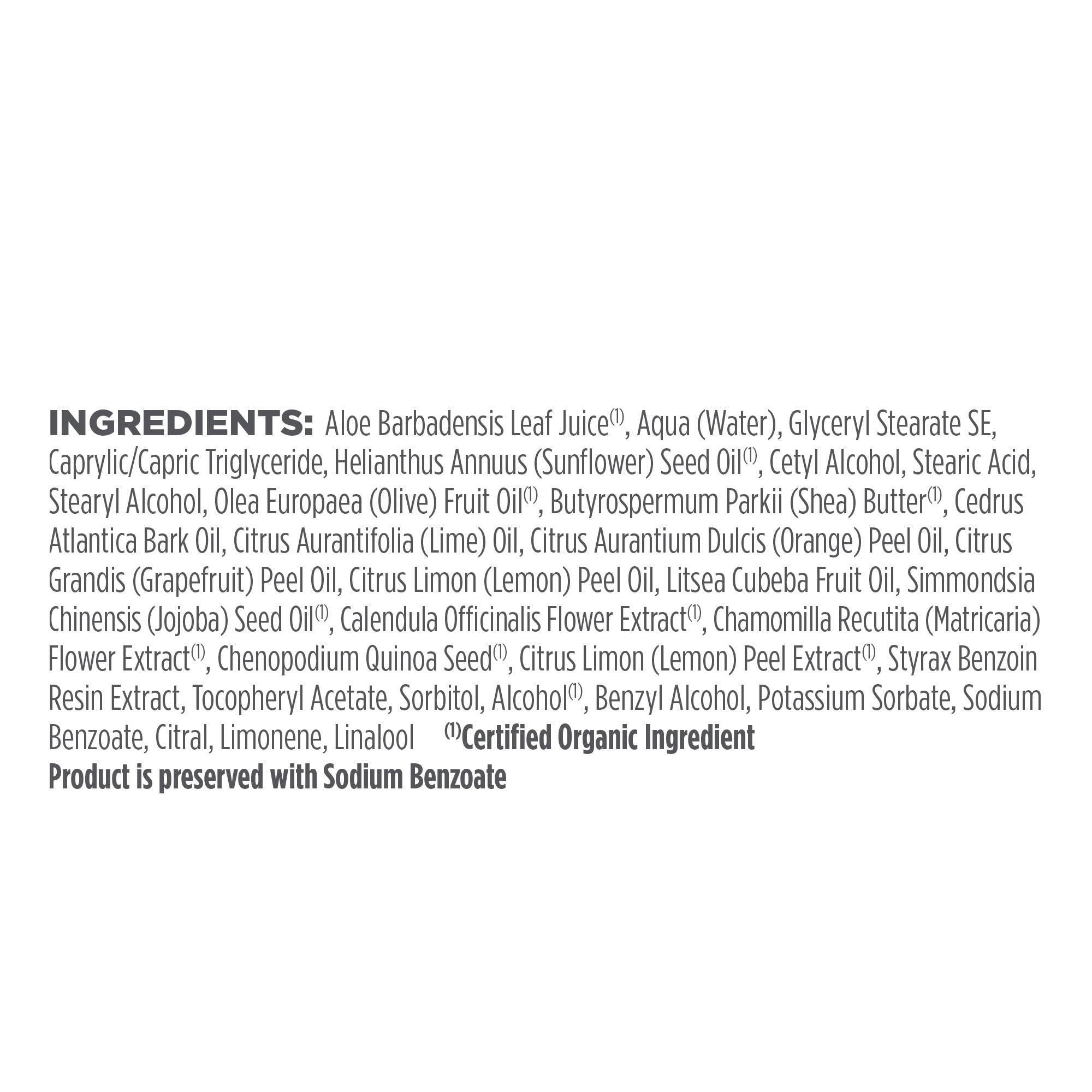 Avalon Organics Clarifying Lemon Conditioner label close-up highlighting organic certification.