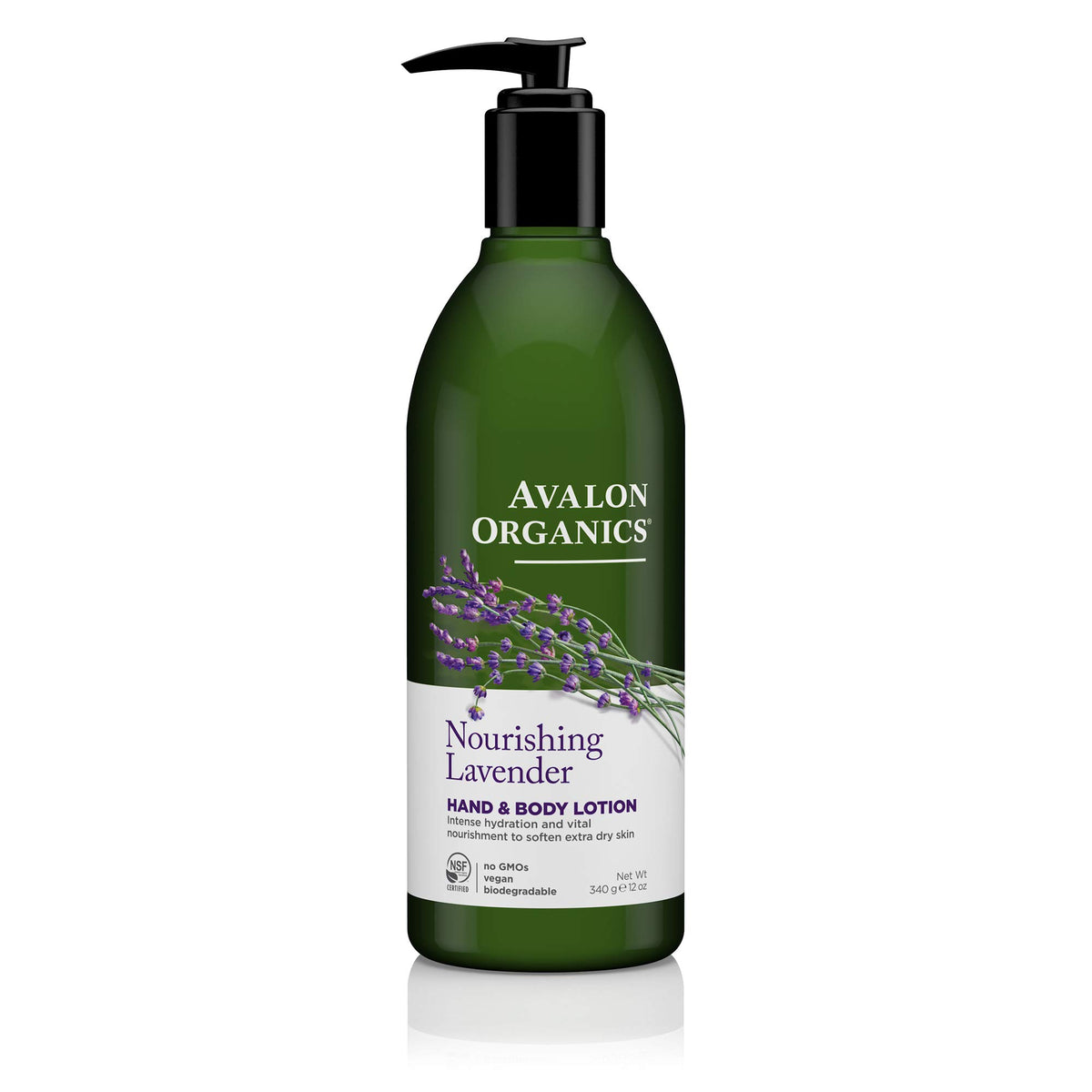 Avalon Organics Nourishing Lavender Lotion pack of two bottles provides lasting hydration