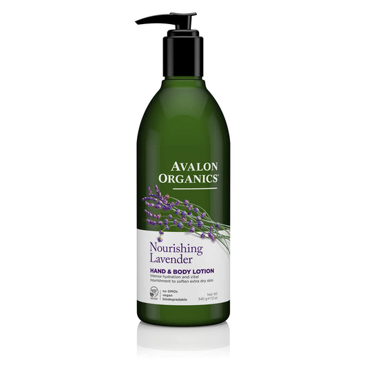 Avalon Organics Nourishing Lavender Lotion pack of two bottles provides lasting hydration