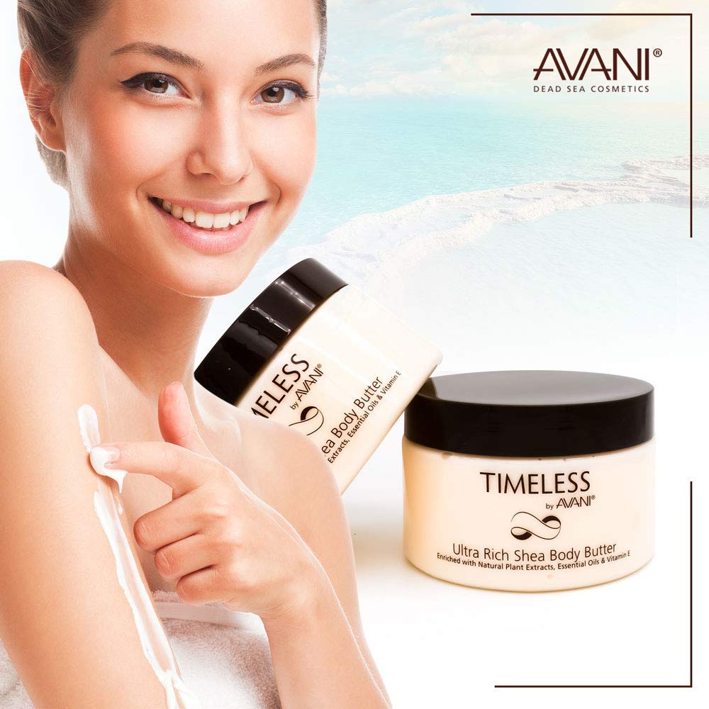 Avani Morning skincare routine with body butter for daily hydration