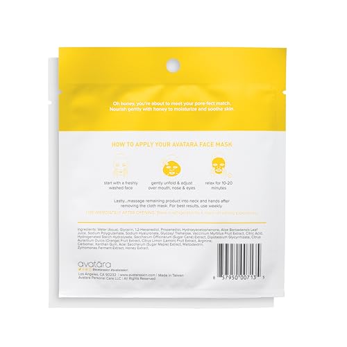 Avatara Bee My Honey mask pack — gentle pore-minimizing hydration for daytime use.