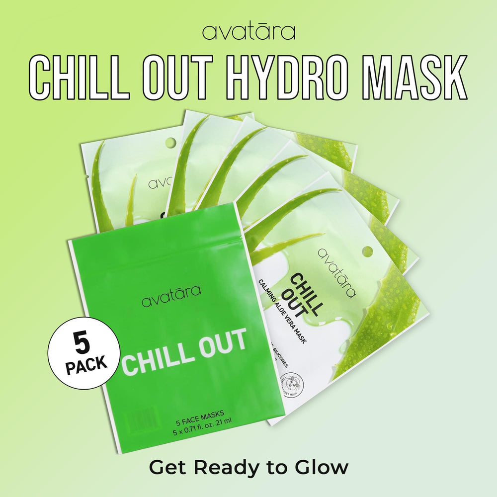Avatara Chill Out aloe detail signals soothing, cooling sensation.