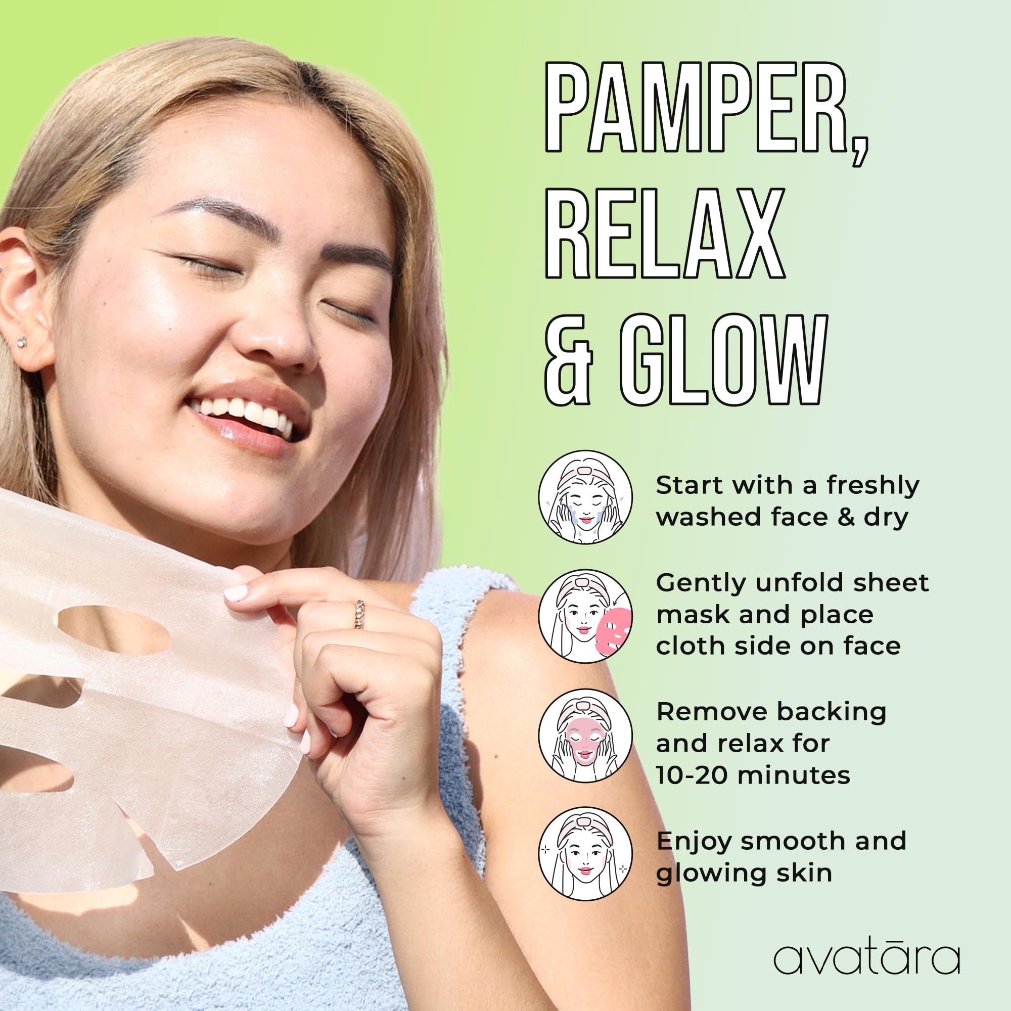 Avatara Chill Out ginkgo leaf highlights antioxidant support.