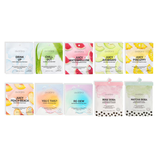 Avatara Drink Up face mask for deep hydration and radiant skin.