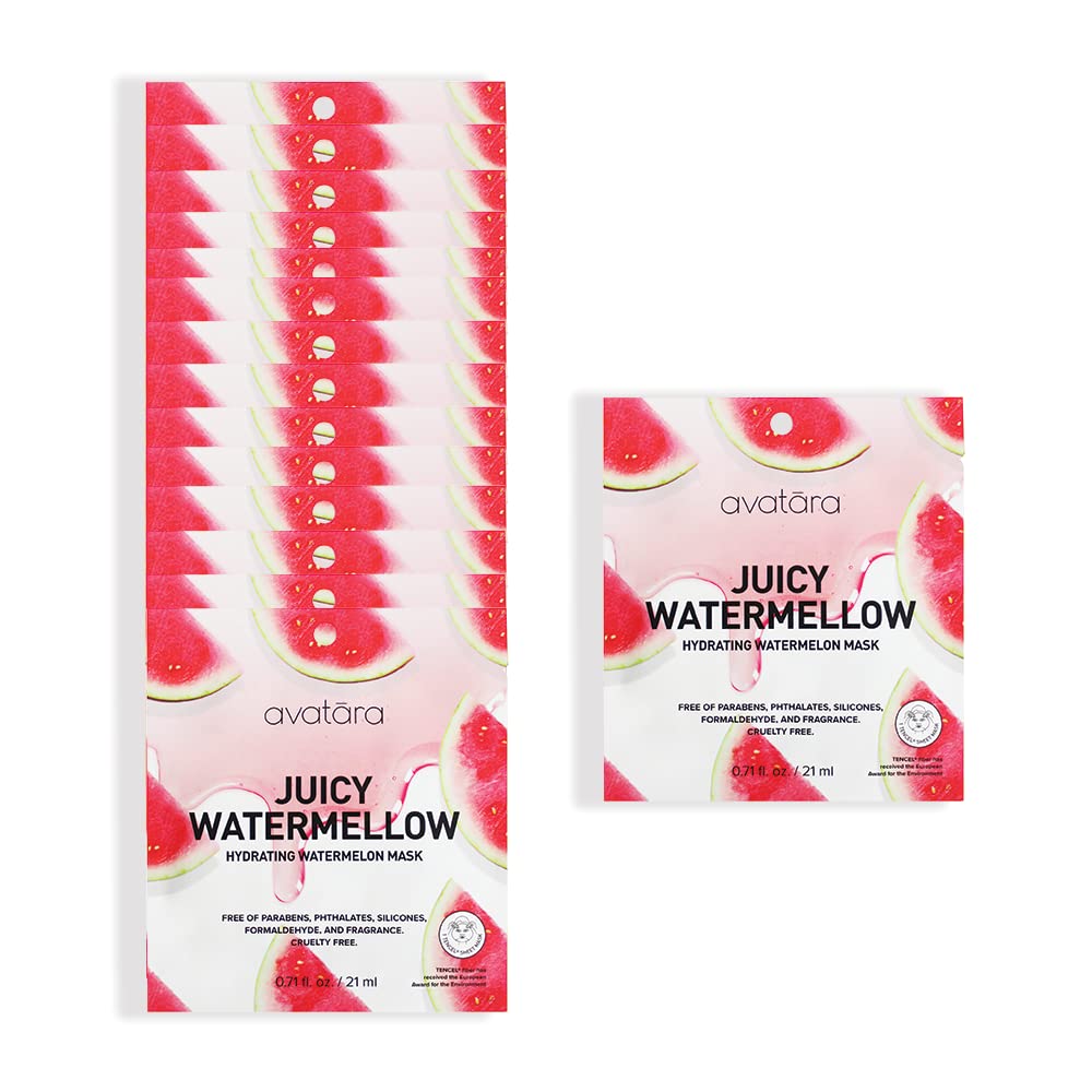 Avatara Juicy Watermellow face mask 15 sheets pack for hydration