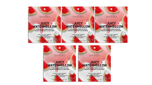 Avatara Juicy Watermellow mask packaging featuring clean beauty branding for at-home use