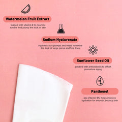 Avatara Juicy Watermellow mask on soft Tencel fiber