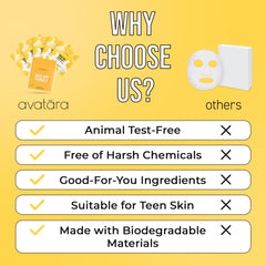 Avatara Bee My Honey mask sheet — soft Tencel fiber for a gentle, soothing touch.