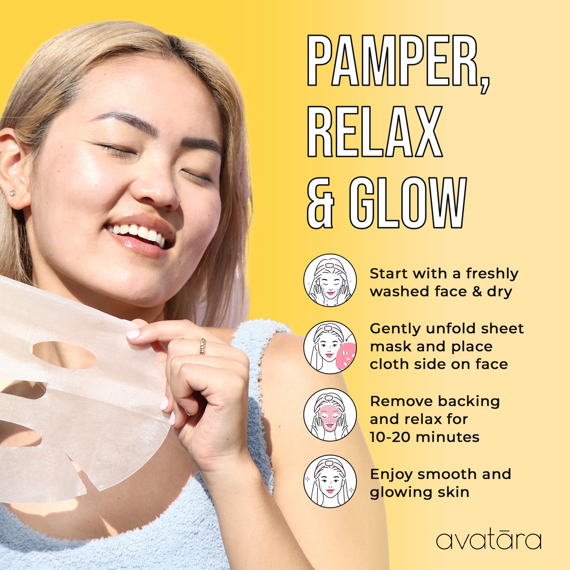 Avatara Bee My Honey mask — fragrance-free and gentle on all skin types.