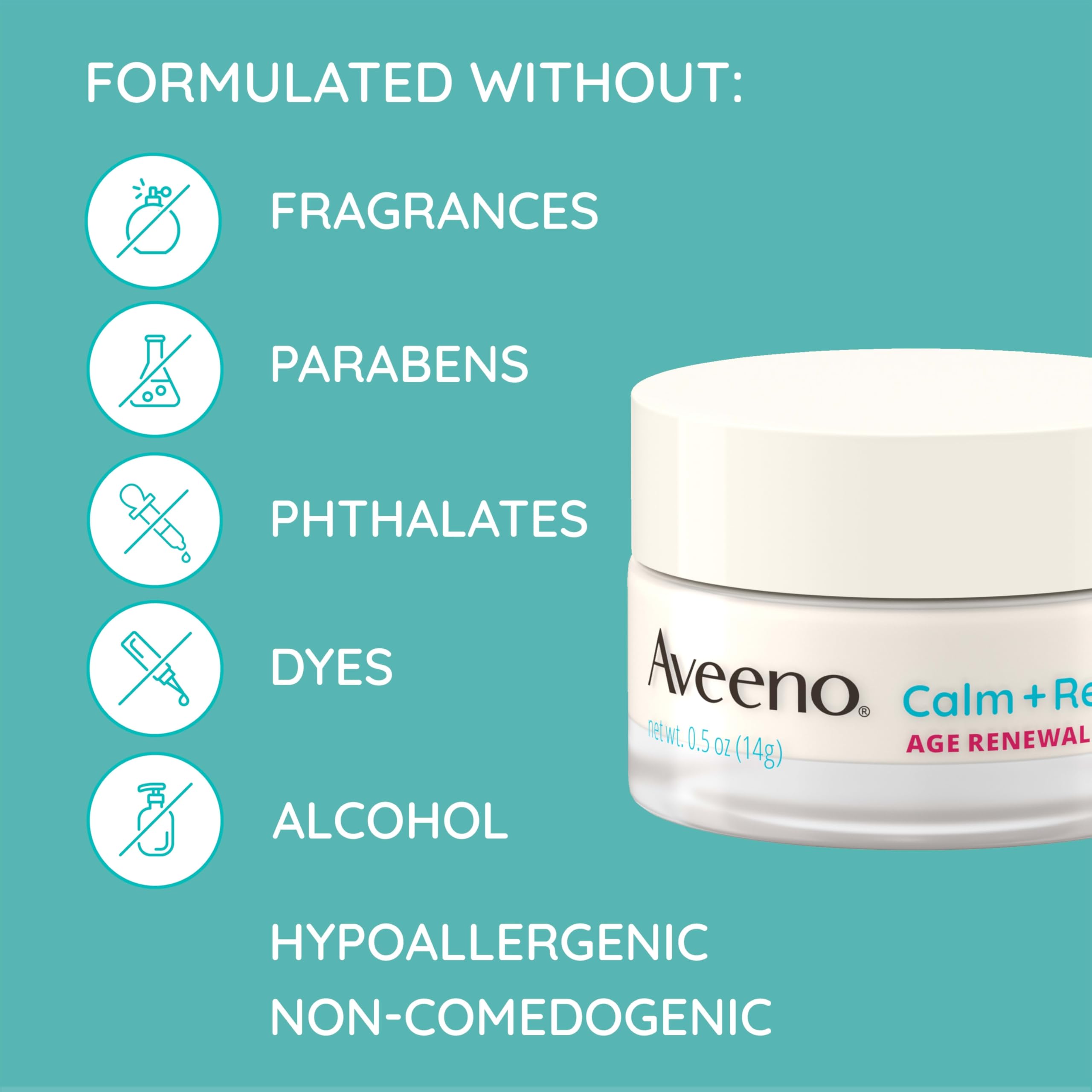 Aveeno eye gel with oat and niacinamide moisturizes and brightens the delicate under-eye area