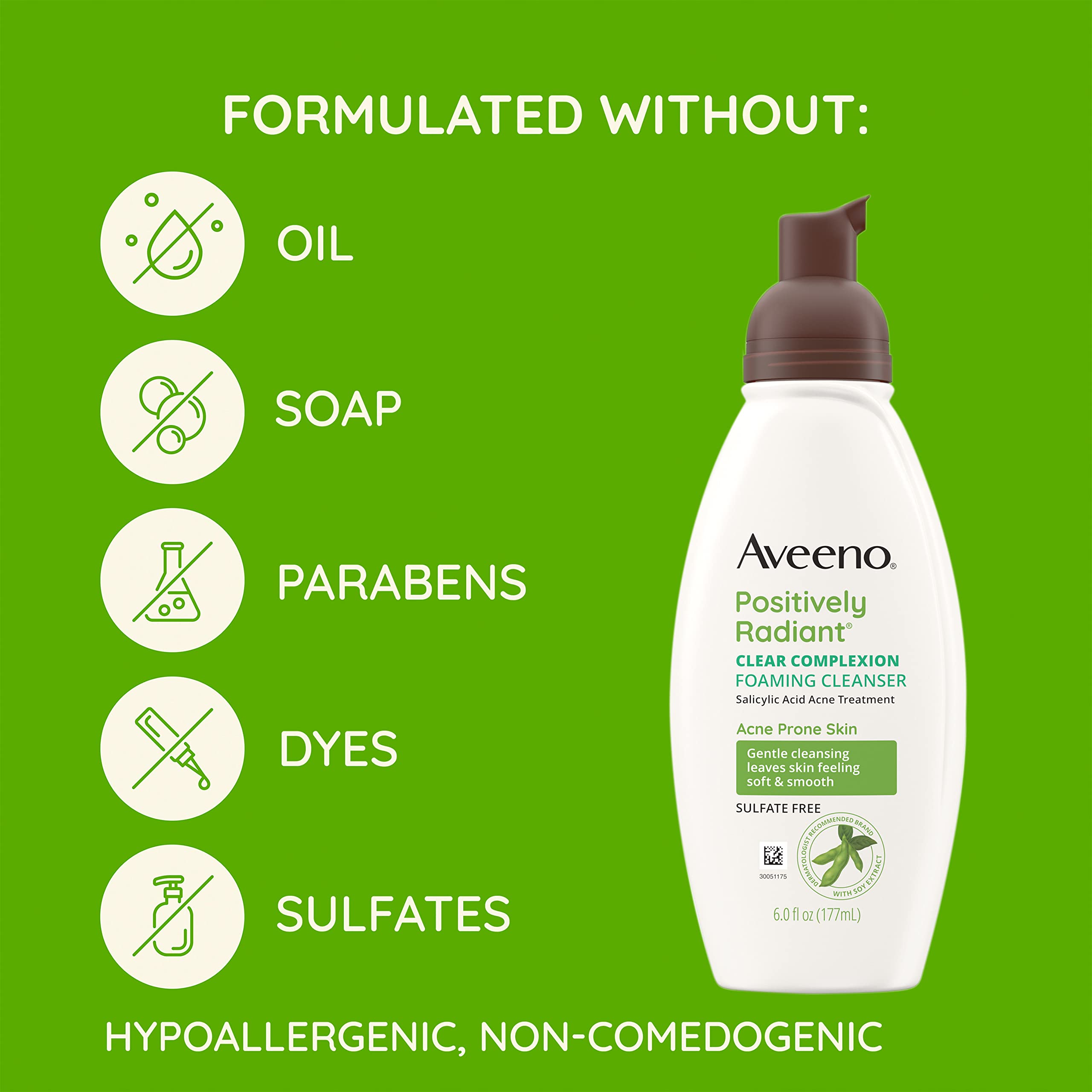 Aveeno Clear Complexion pack of 3 bottles displayed together for value and routine consistency.