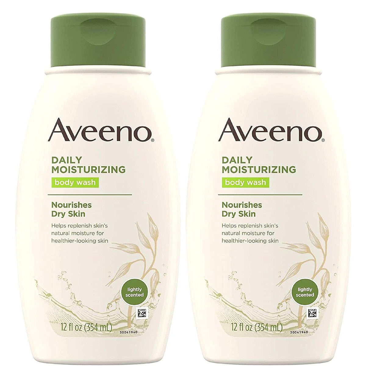 Aveeno Daily Moisturizing bottle, gentle cleanse for sensitive skin and lasting hydration.