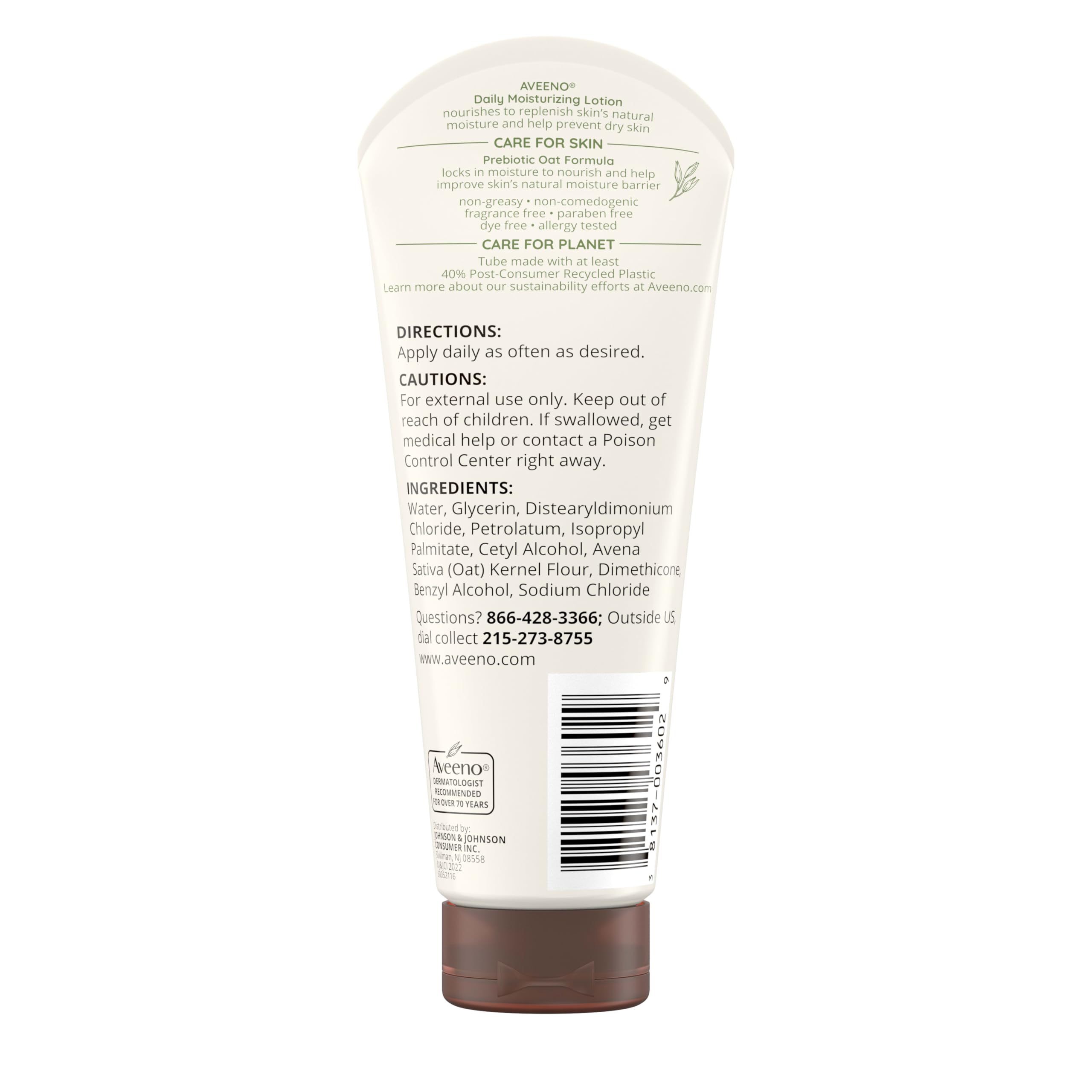 Aveeno allergy-tested badge reinforces trusted care
