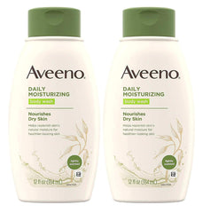 Aveeno body wash after shower promotes smoother, hydrated skin.