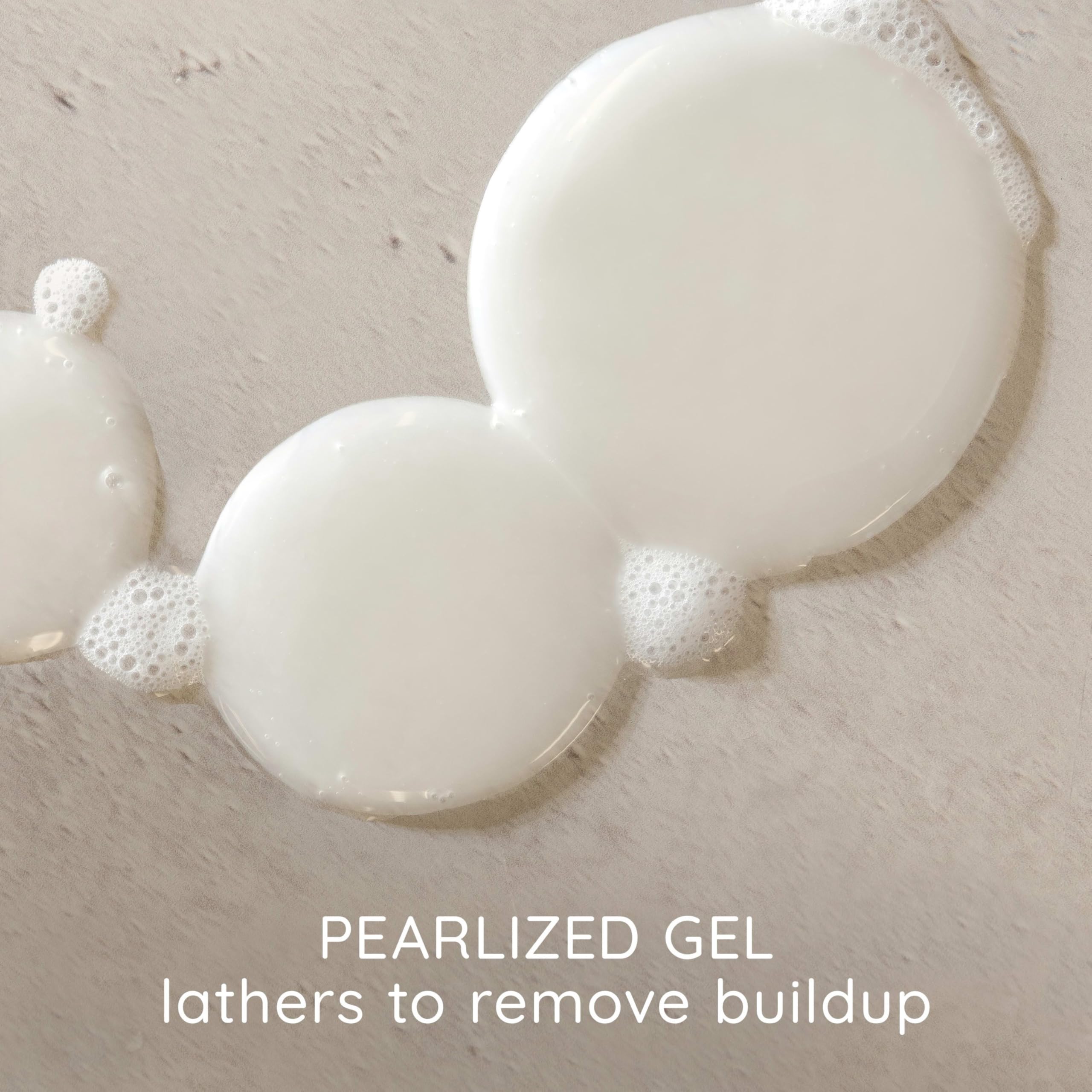 Creamy foamy lather from Aveeno shampoo nourishing fine hair.