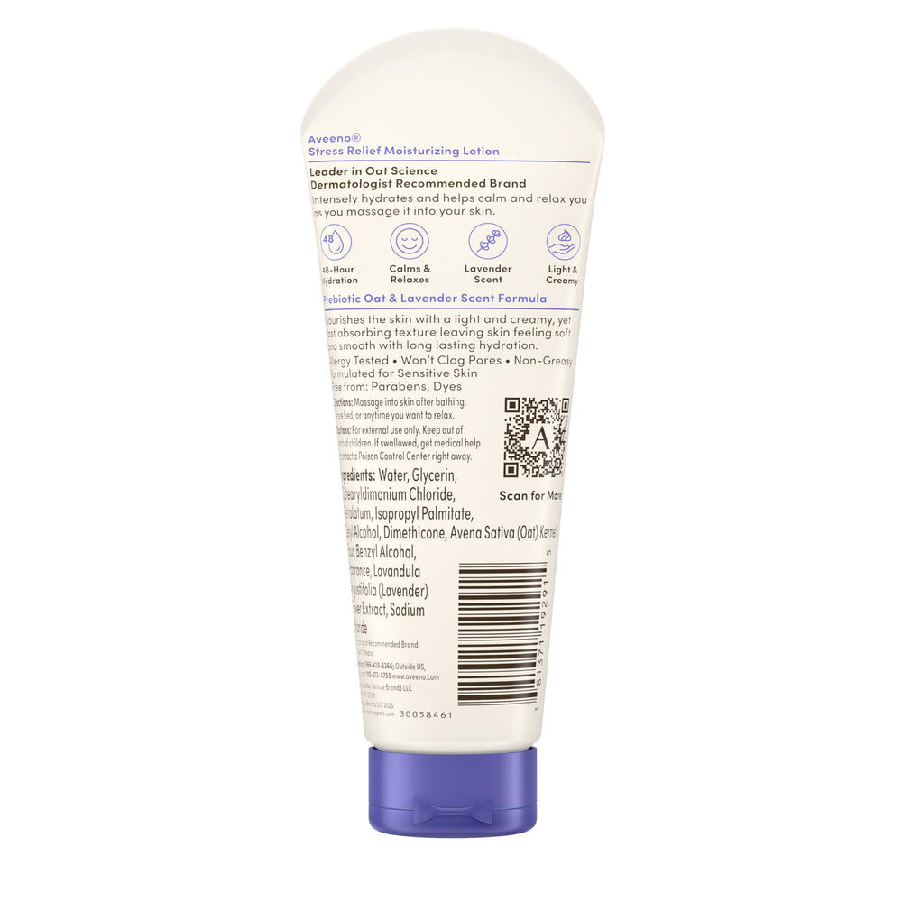 Aveeno Stress Relief Lotion final result shows soft, smooth skin all day