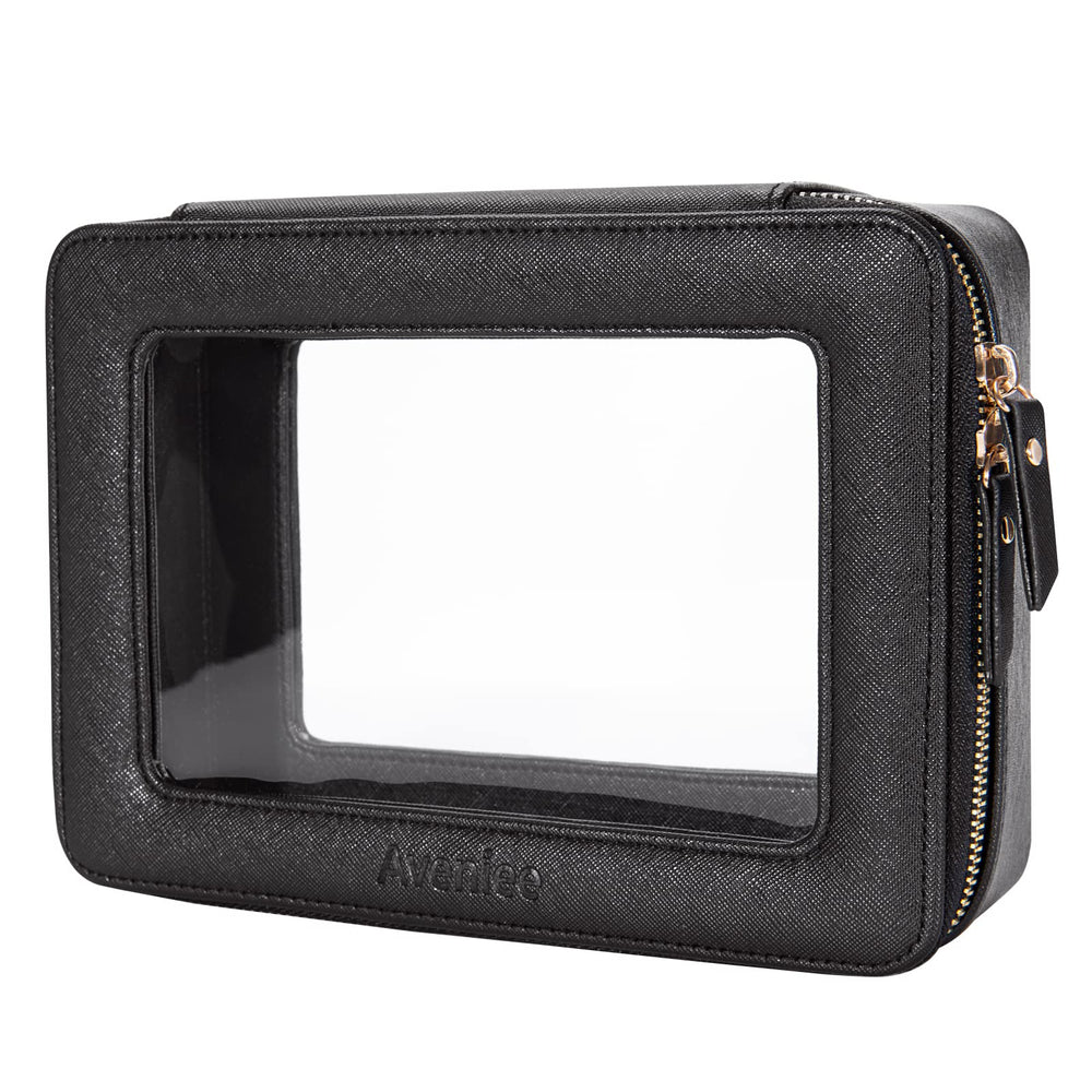 Aveniee clear makeup bag with boxy design for easy organization on the go