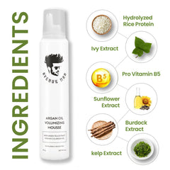 Avenue Man Argan Oil Mousse volumized-hair delivers natural look and shine