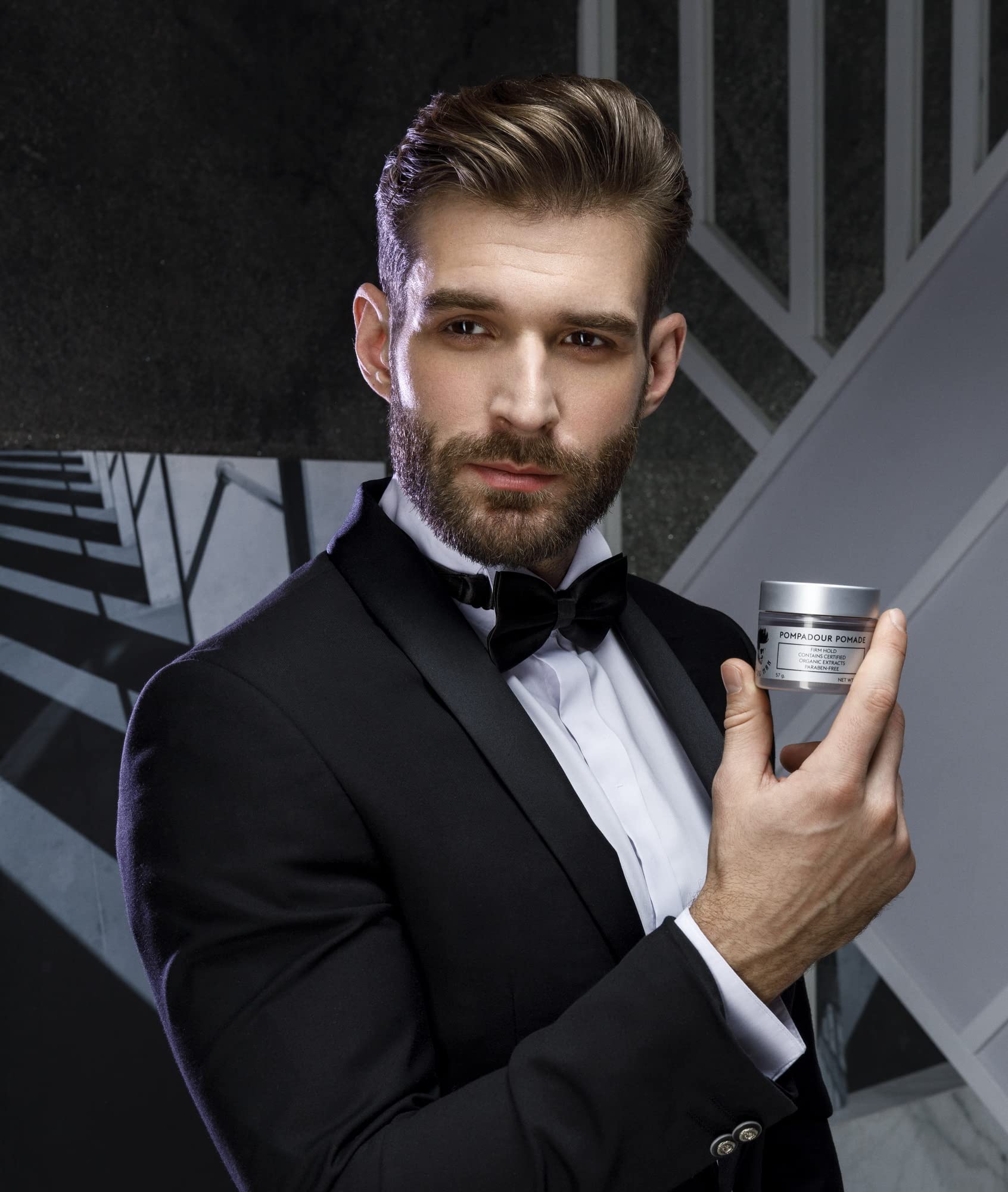 Amber-scent Avenue Man Clay Pomade for subtle daily fragrance during styling.