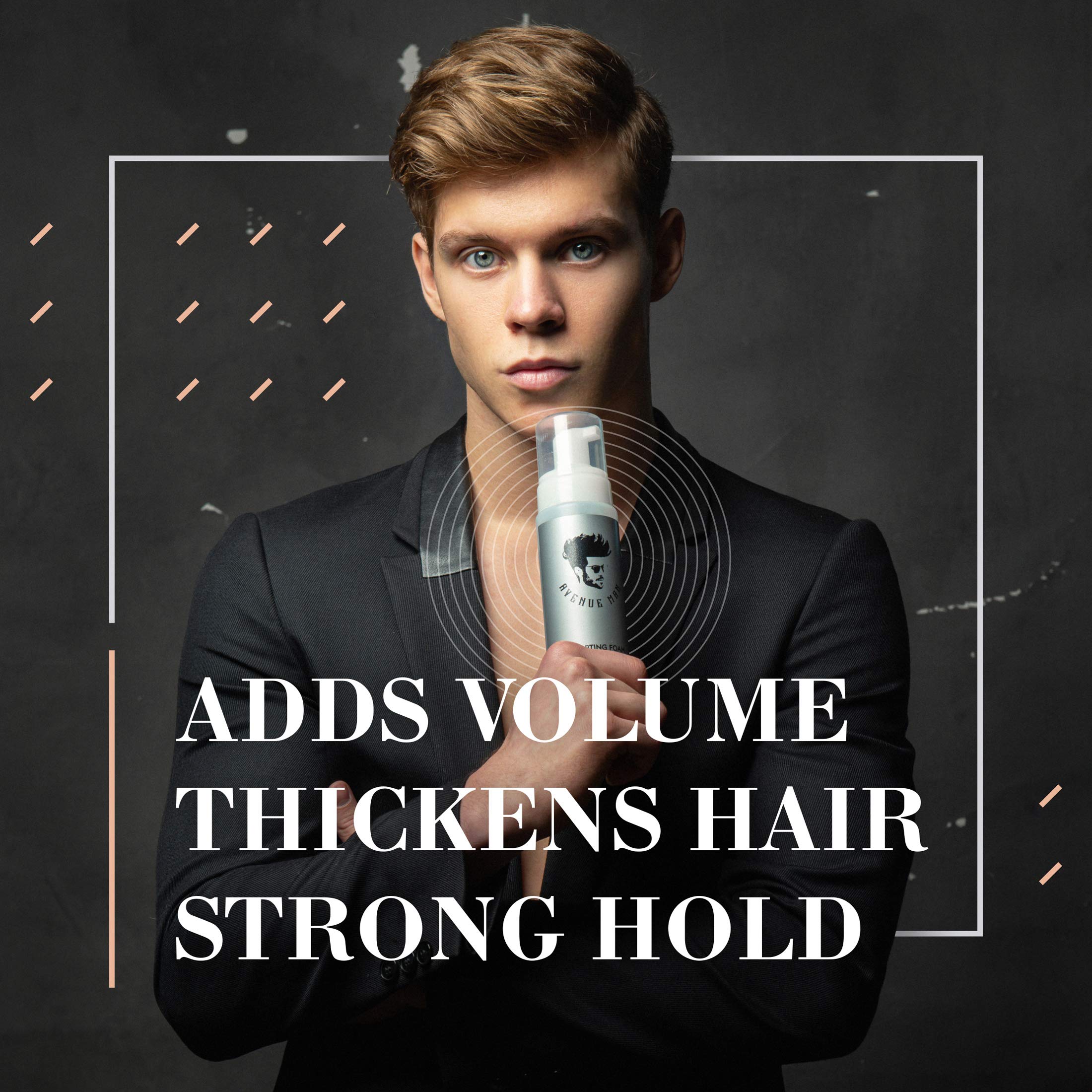 Close-up of Avenue Man Sculpting Foam texture for non-stiff hold.