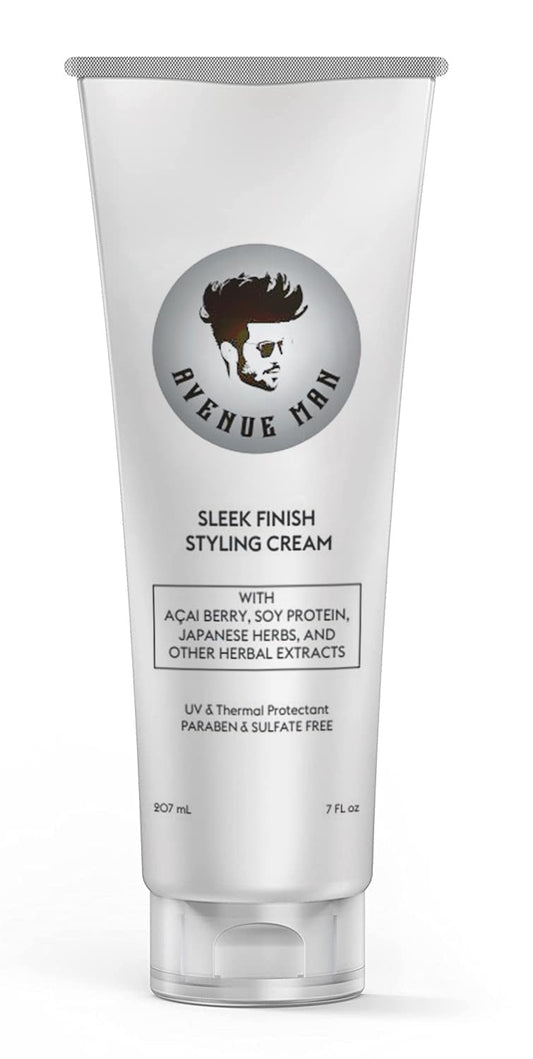 Avenue Man Sleek Finish bottle pour showing easy dispensing for lasting control