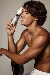 Avenue Man Unscented Sculpting Foam dispense hand view for easy application