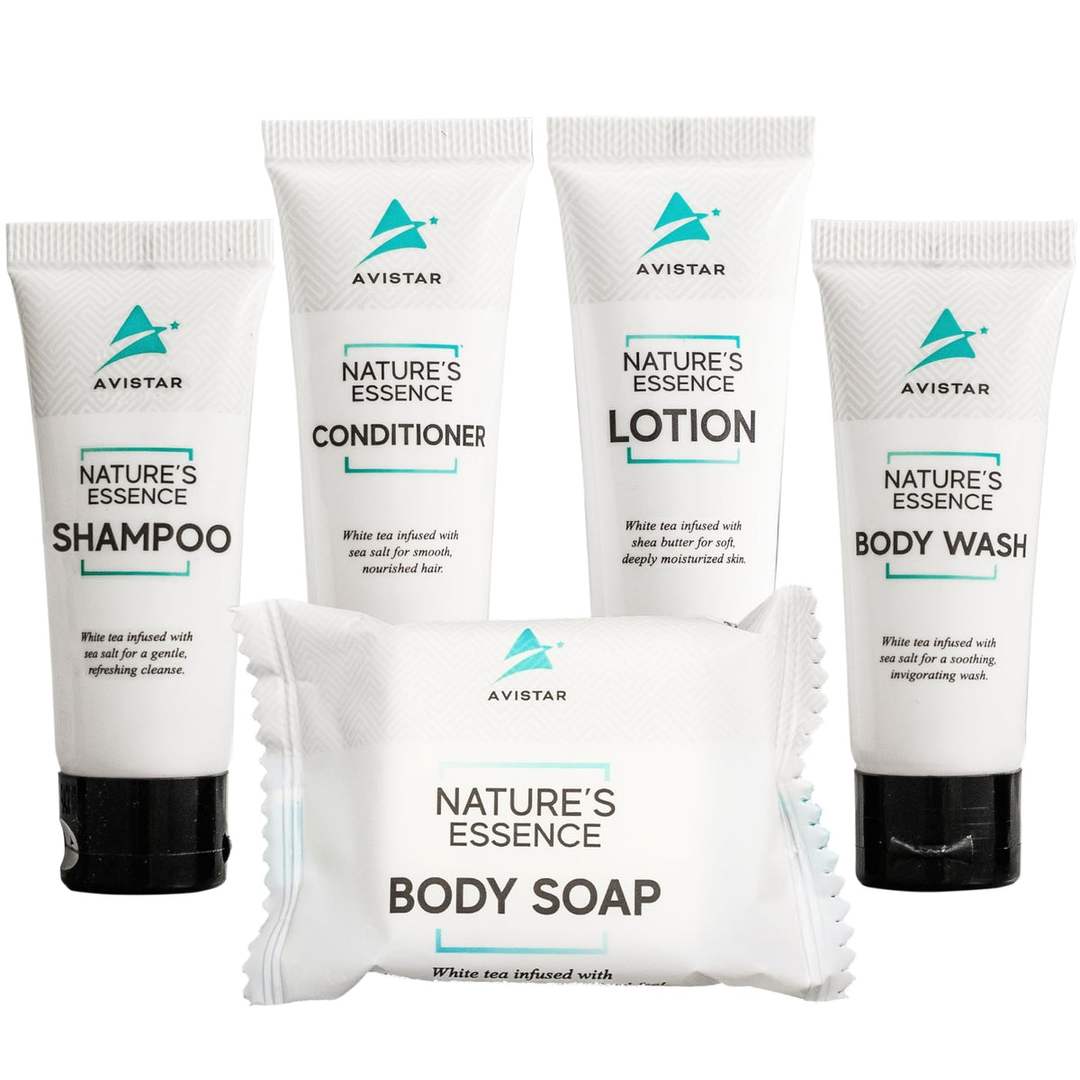 Avistar hotel shampoo bulk set in premium bottles for a refreshing guest experience
