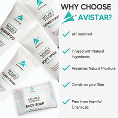 Avistar travel toiletries bulk essentials kit helps hosts stage better guest spaces
