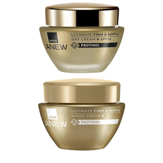 AVON Anew Ultimate Night Cream jar for overnight nourishment and skin revitalization.