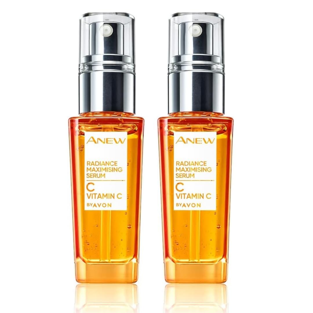 AVON Anew Vitamin C Radiance Serum pack shows two bottles for extended skincare routine
