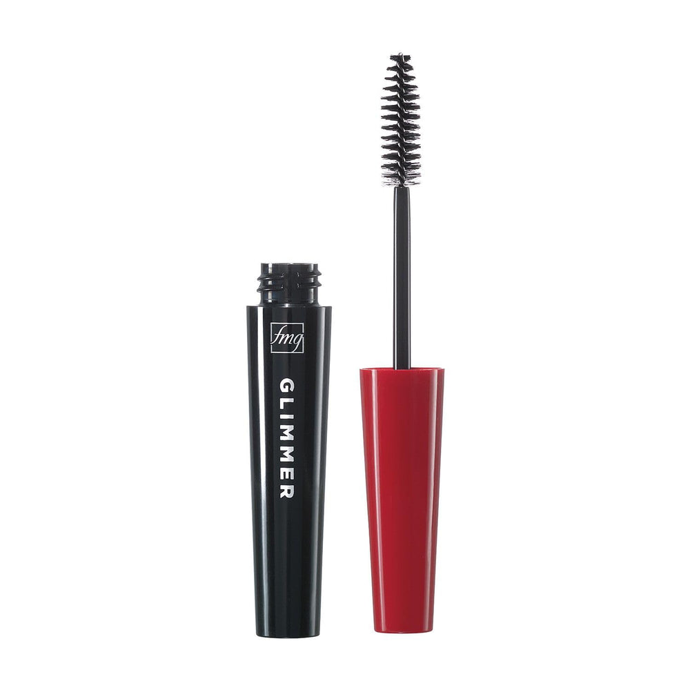 AVON Glimmer Wash-Off Mascara in black tube for bold lashes that wash off easily.