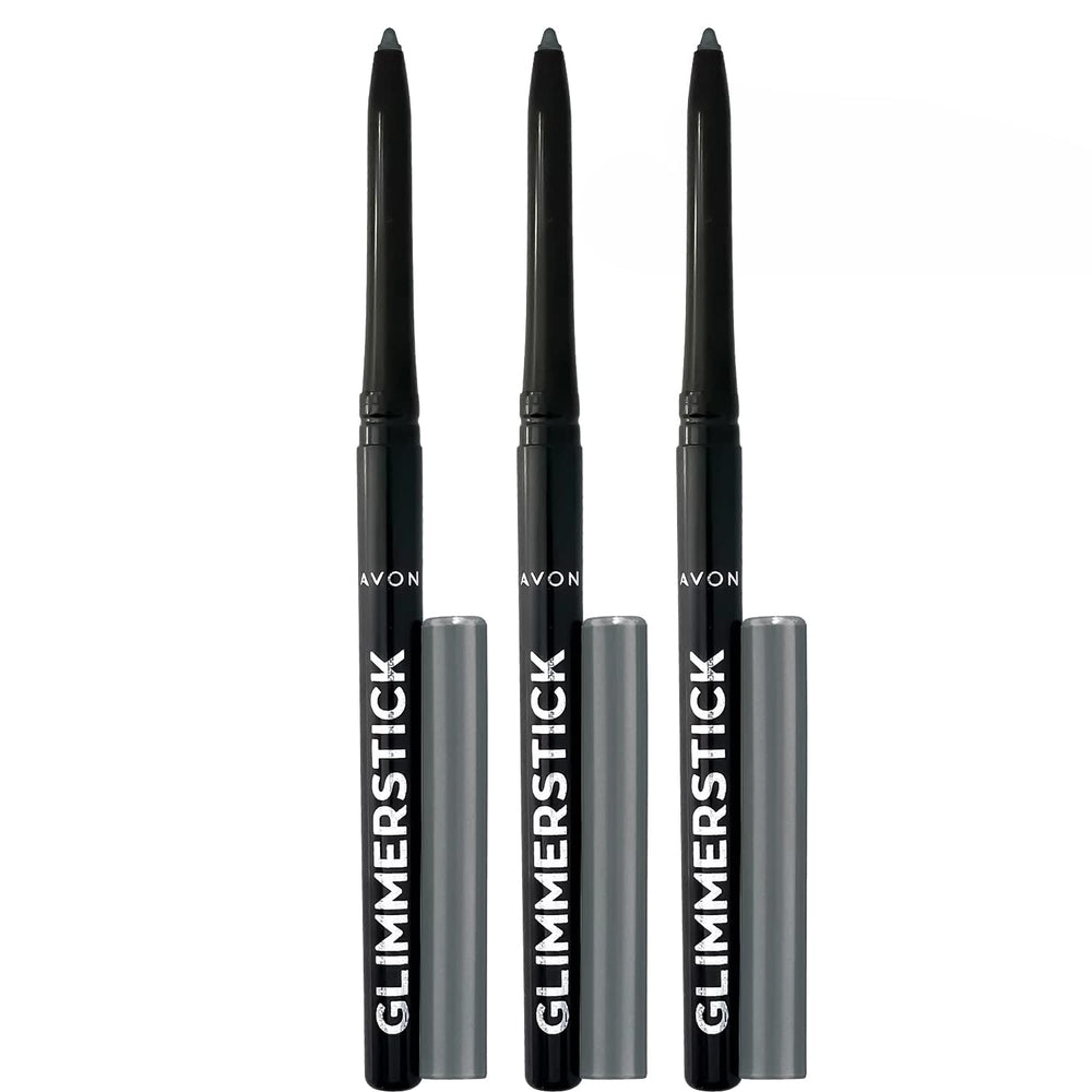 Three-pack from Avon Glimmerstick Gray ideal for convenient on-the-go touch-ups.