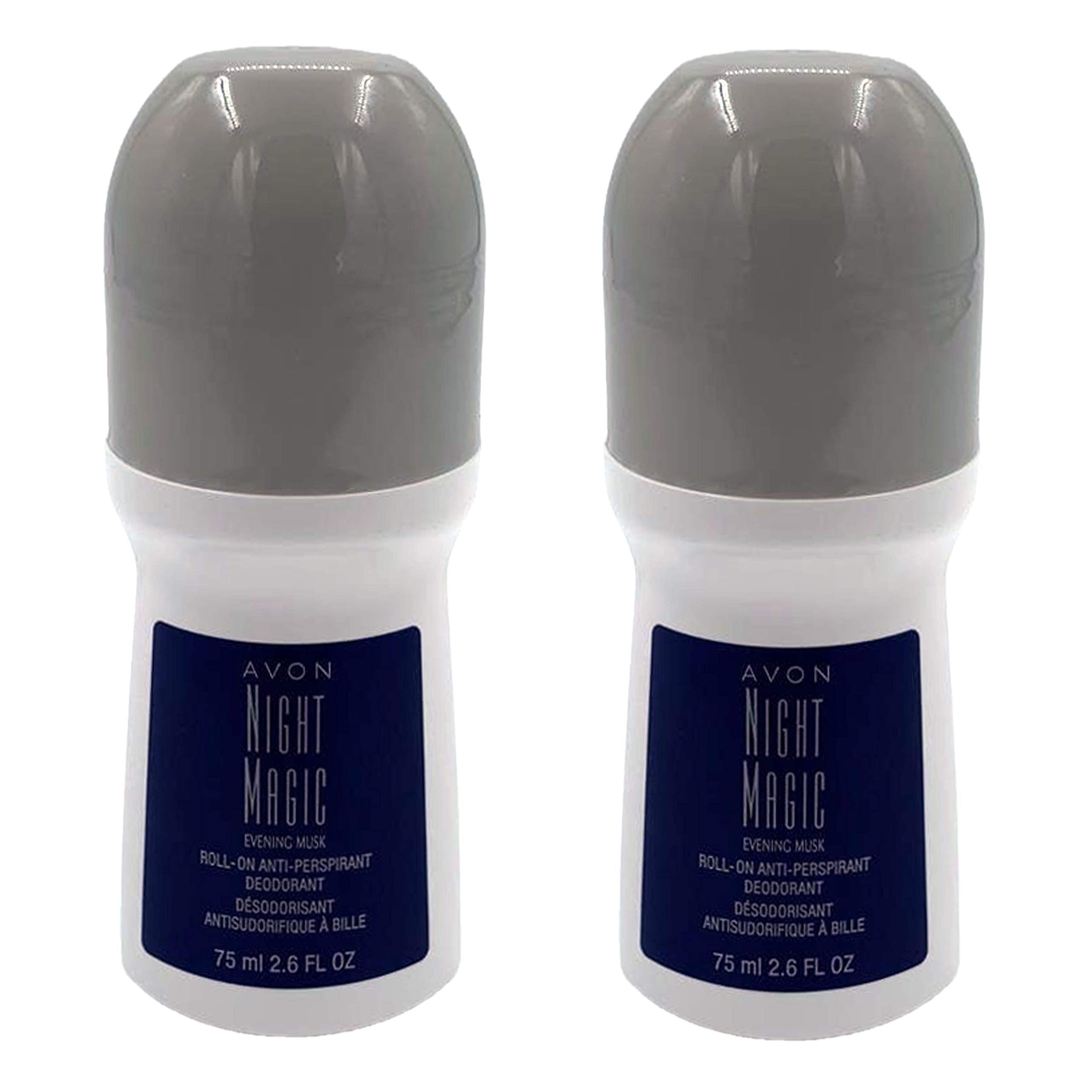 AVON Night Magic Evening roll-on deodorant with 75 ml bonus size for long-lasting protection