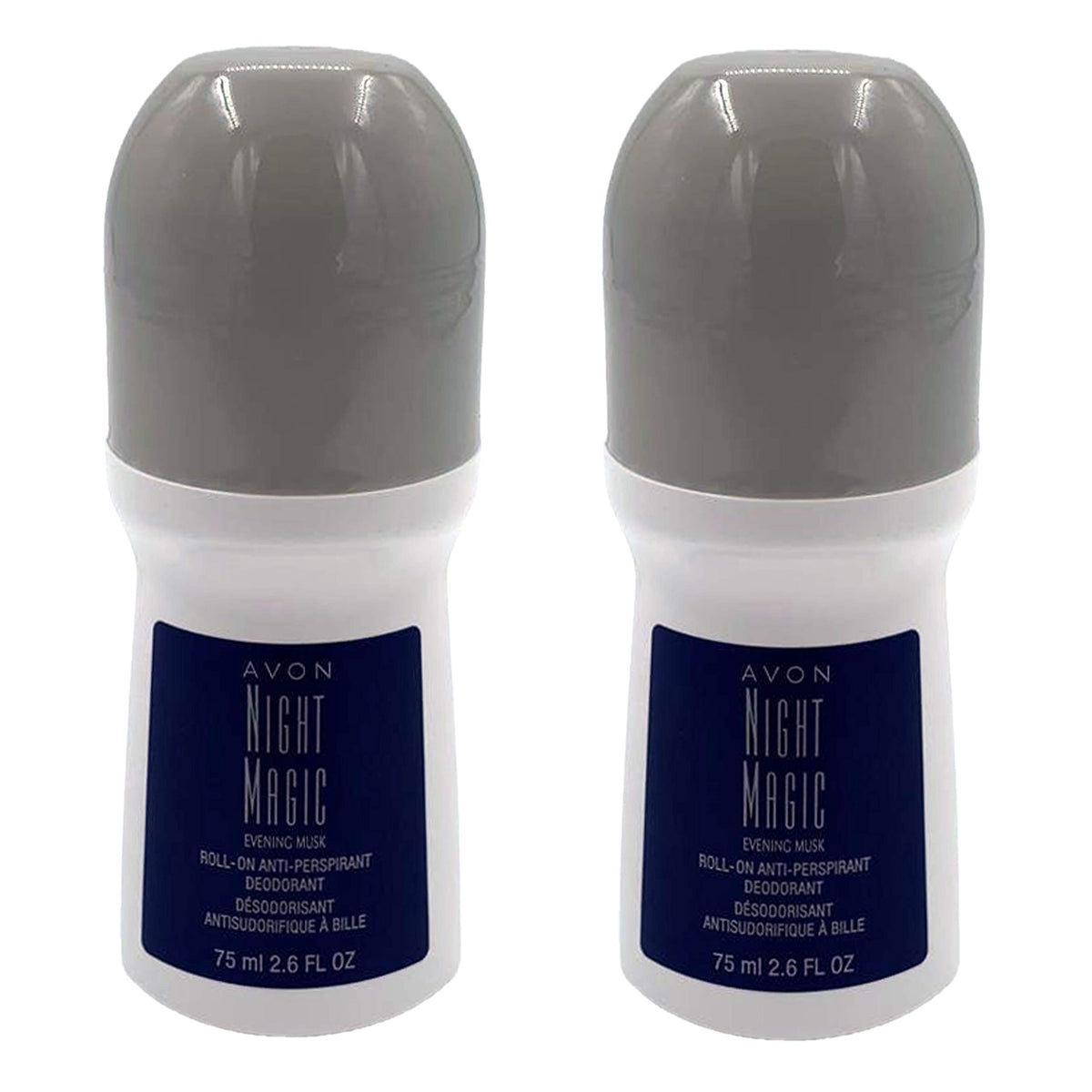 AVON Night Magic Evening roll-on deodorant with 75 ml bonus size for long-lasting protection