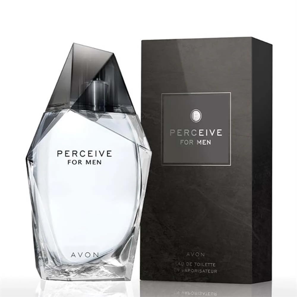 Avon Perceive bottle close-up, crisp citrus for daily wear.