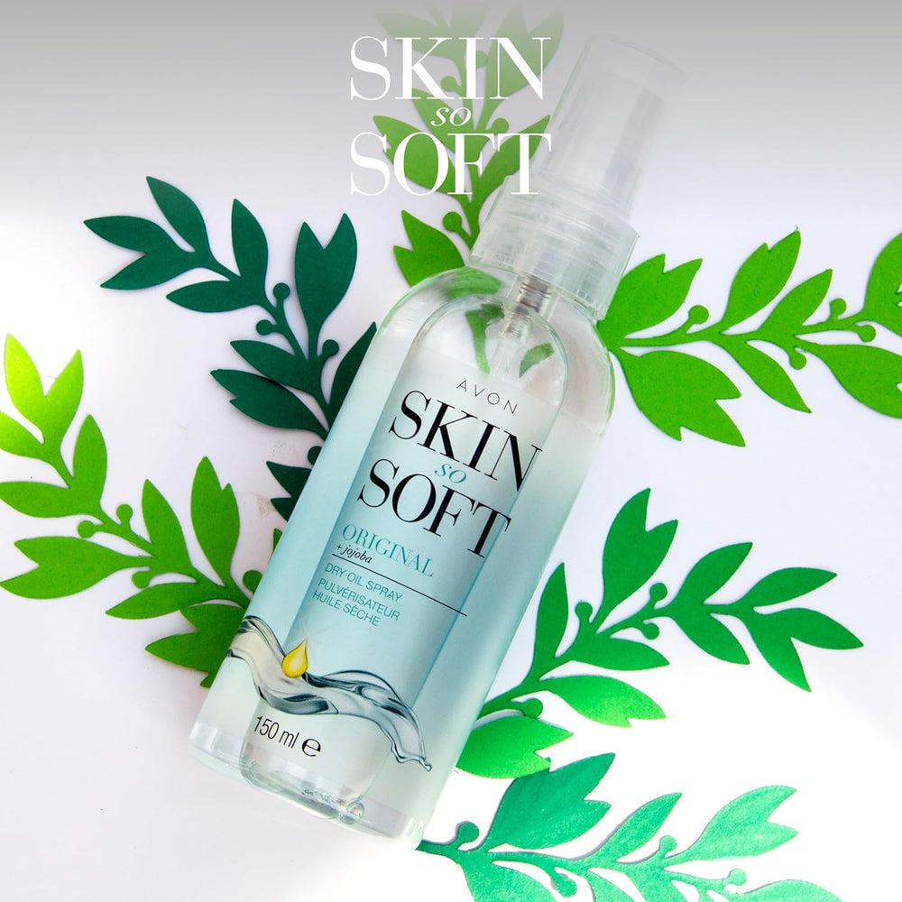 Scent of AVON Skin So Soft Original dry oil offers a refreshing, subtle fragrance.