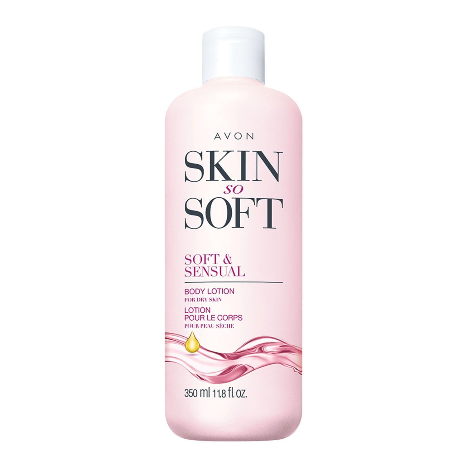 AVON Skin So Soft Soft & Sensual bottle with argan oil for deep hydration