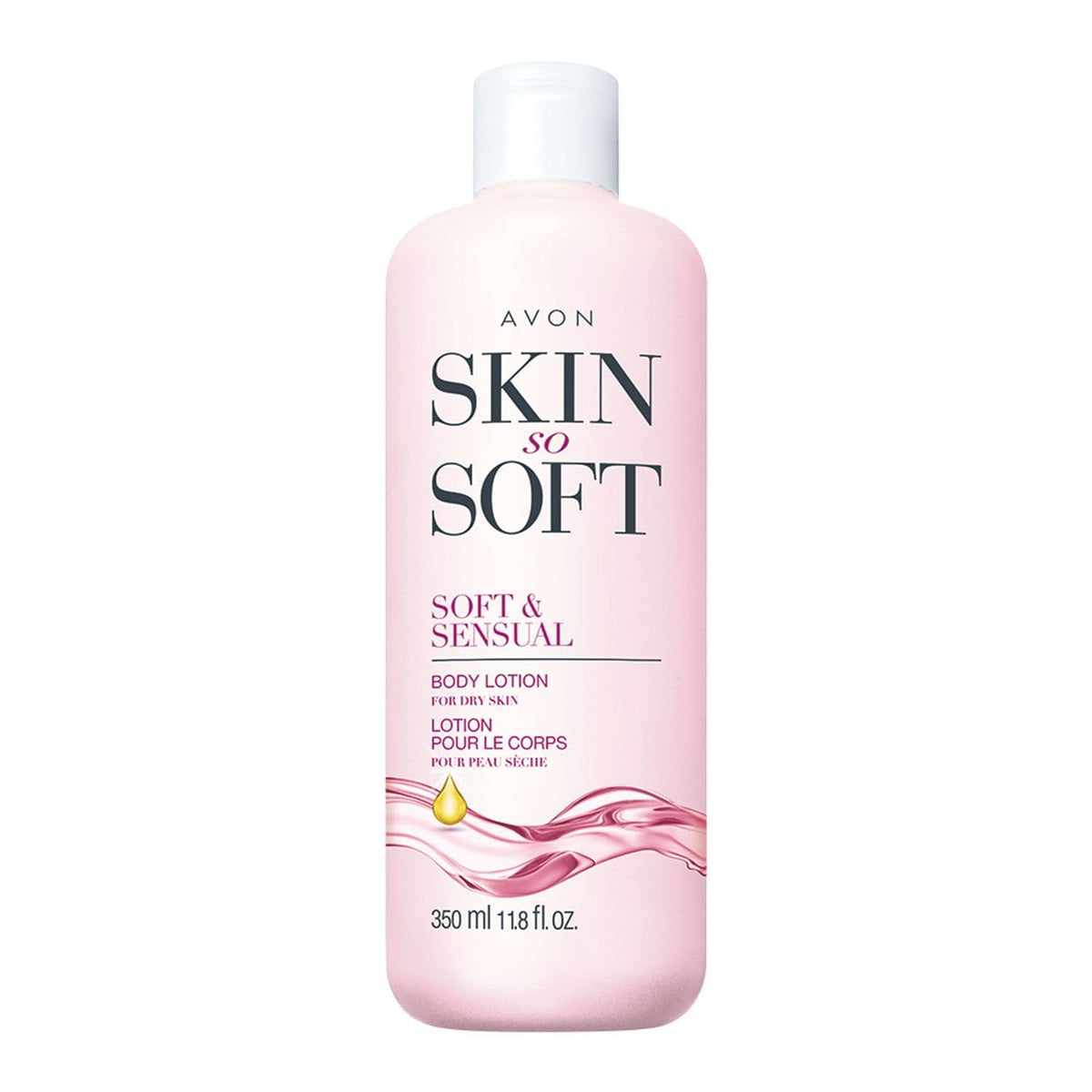 AVON Skin So Soft Soft & Sensual bottle with argan oil for deep hydration