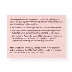 Avya Hydroveda moisturizer texture swirl showing rich, creamy consistency