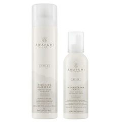 Awapuhi Wild Ginger HydroCream Whip bottle for long-lasting hold and silky finish.