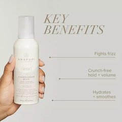 Awapuhi Wild Ginger HydroCream Whip Mousse tube demonstrates easy, controlled application
