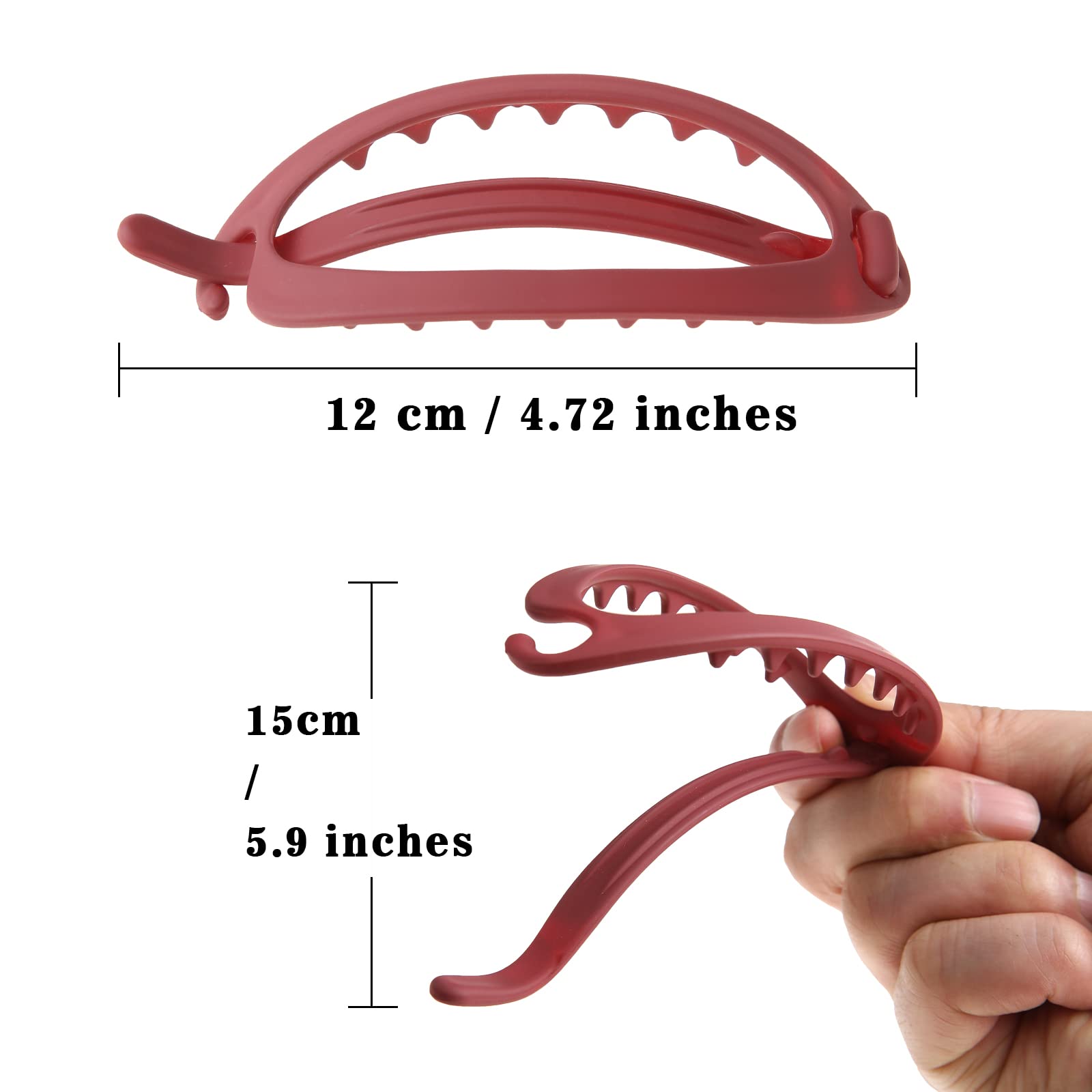 AWAYTR forest green clip provides reliable hold for curly or fine hair.