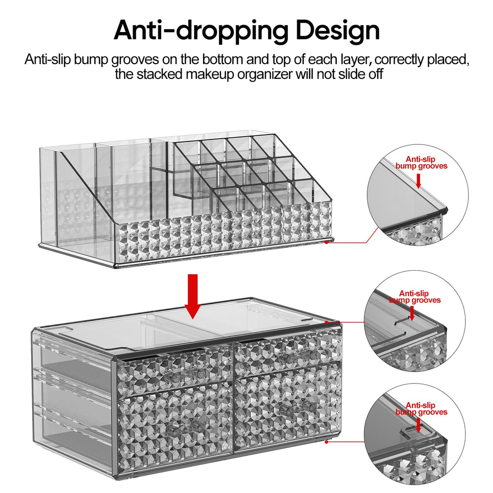 Awenia durable clear acrylic material, easy to clean and maintain.