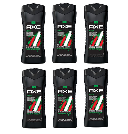 AXE Africa body wash bottle for a refreshing daily shower.
