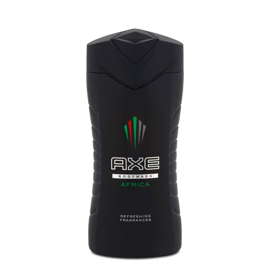 AXE Africa body wash six-pack ready for shared use.