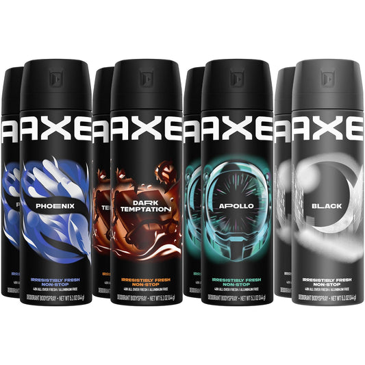 AXE Aluminum-Free XL Dark Temptation bottle showing long-lasting freshness