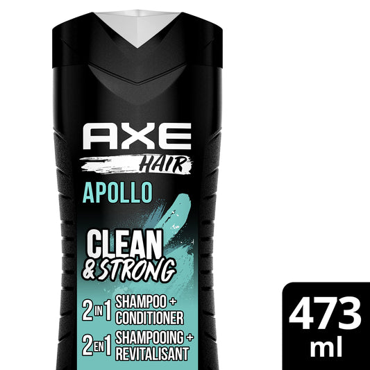 Close-up of rich lather from AXE Apollo 2-in-1 for a refreshed wash.