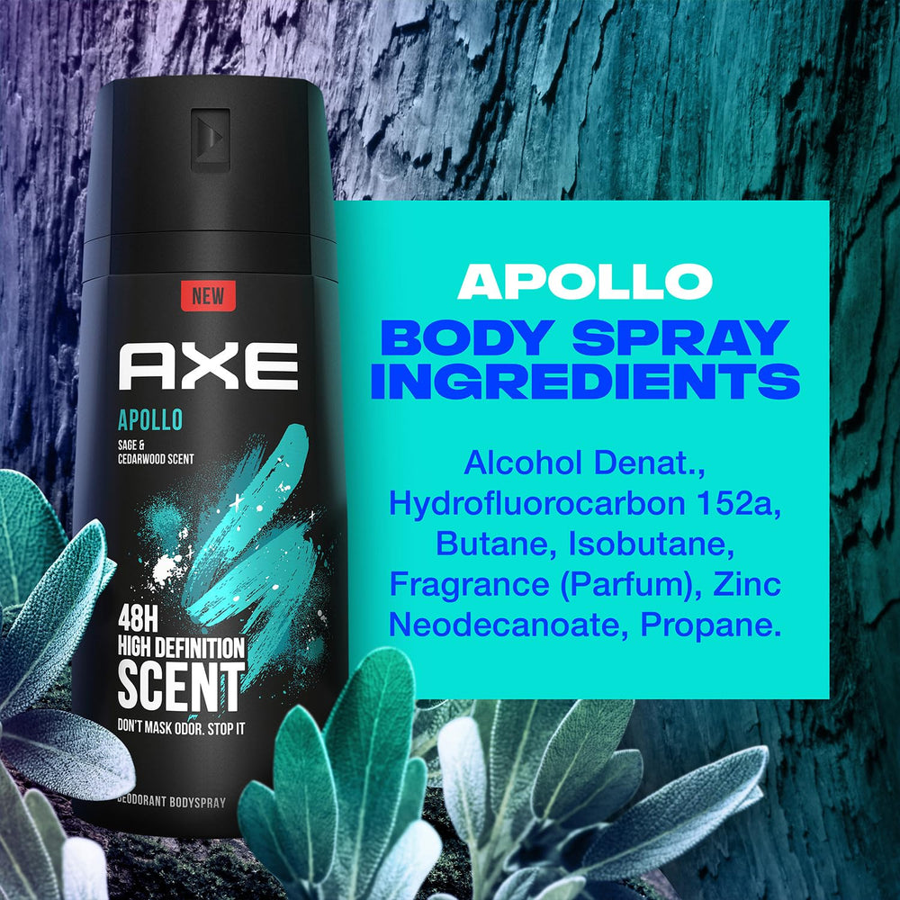 Clock icon with AXE Apollo indicating up to 48-hour protection