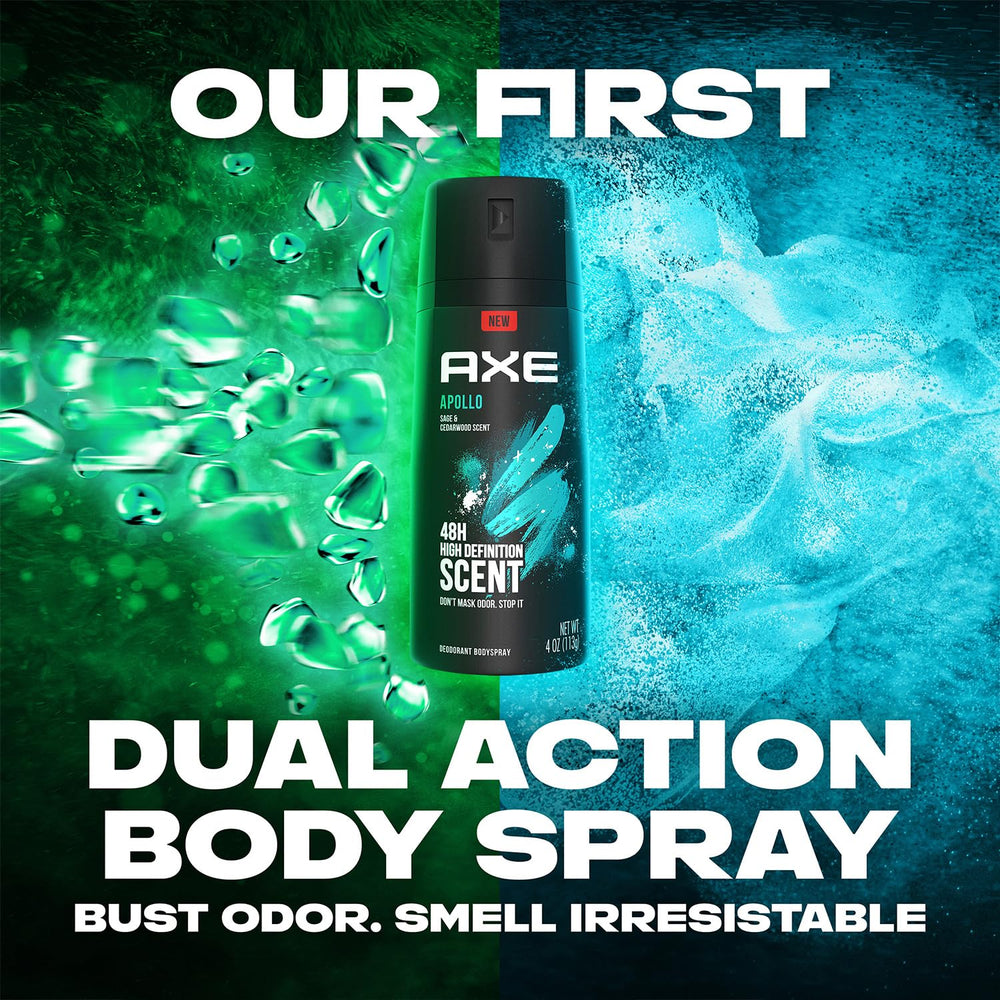 AXE Apollo bodyspray in gym bag ready for quick refresh